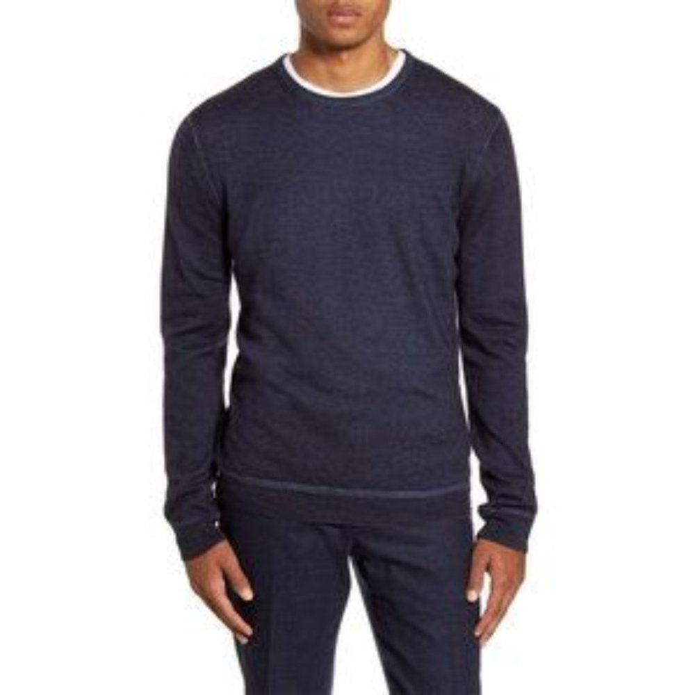 NORDSTROM Signature Merino Dye Crew Neck Sweater